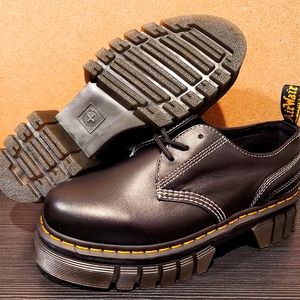 Dr Martens Audrick Platform Smooth Leather Oxford Shoes Boots Women's Size 10